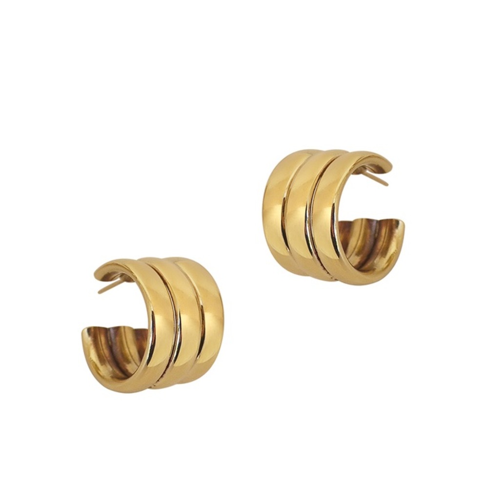 Laura Lombardi Brass Mini Grazia Earrings